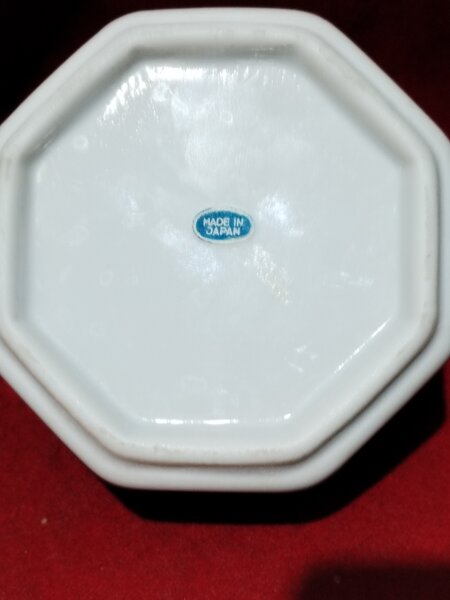 Cutie din portelan Asahi japonez, pentru bijuterii