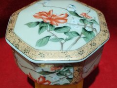 Cutie din portelan Asahi japonez, pentru bijuterii